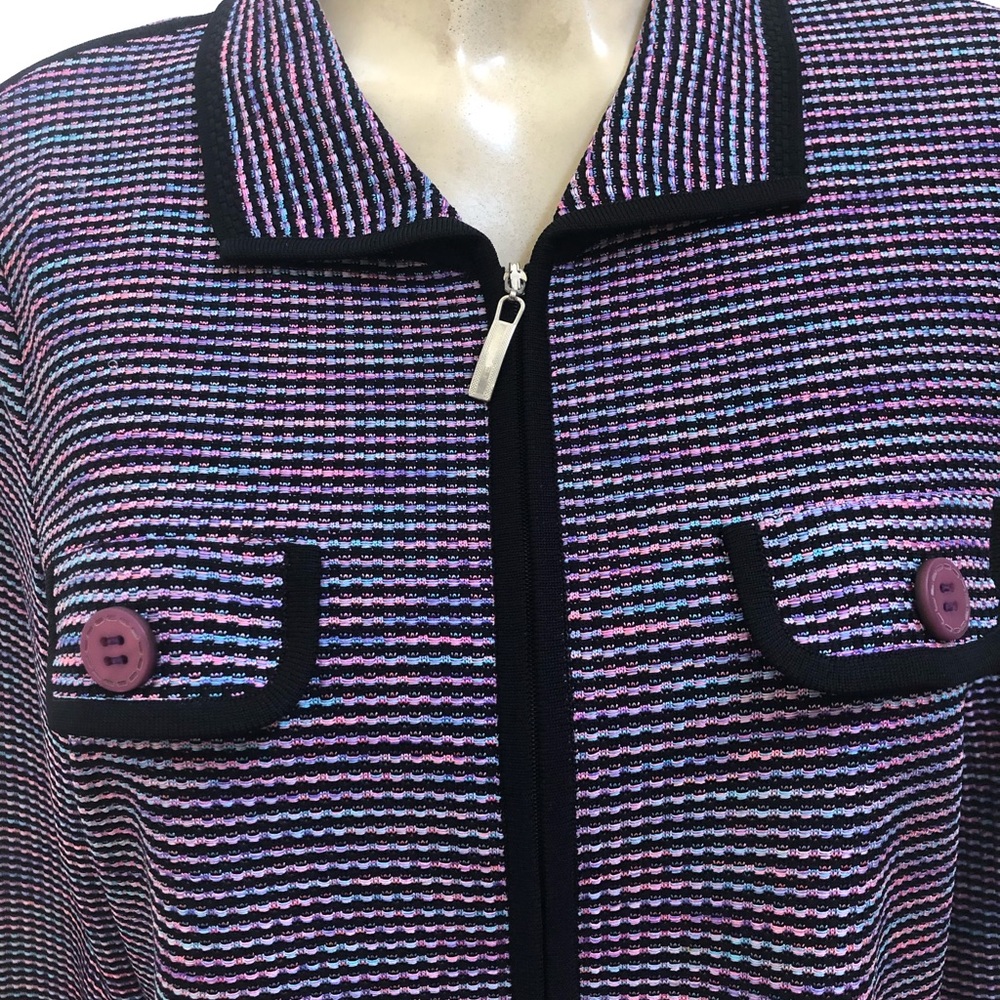 Exclusively Misook Zip Jacket Xs - image 2